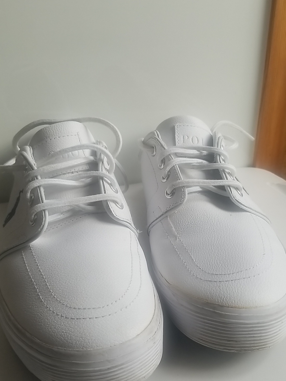 Polo by Ralph Lauren Men's White Low-Top Lace-Up Sneakers